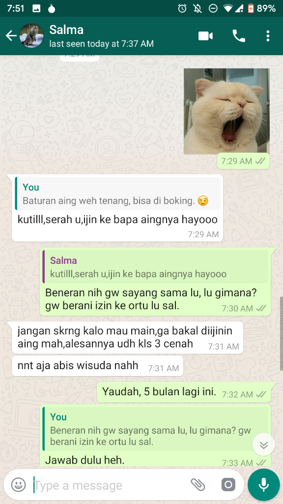 Nunggu Lulus SMA, Baru Boleh Pacaran Sama Ane