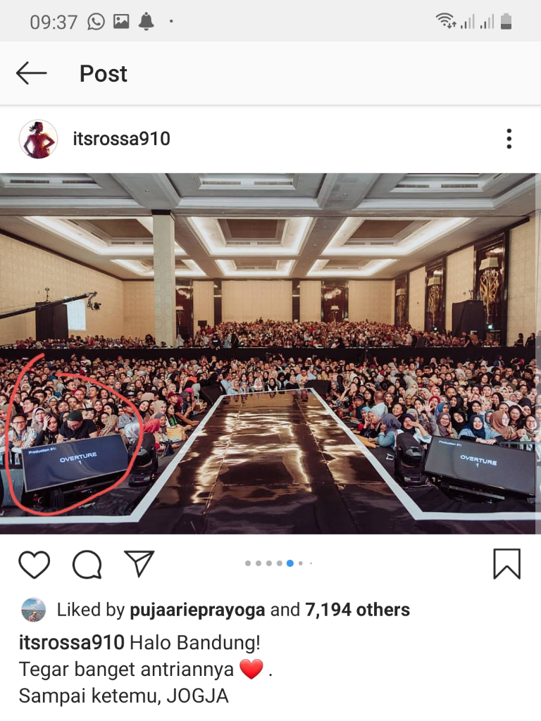 Pelajaran Berharga Konser Rossa Tegar 2.0 Bandung : Ngefans Tuh Harus All Out Gan!