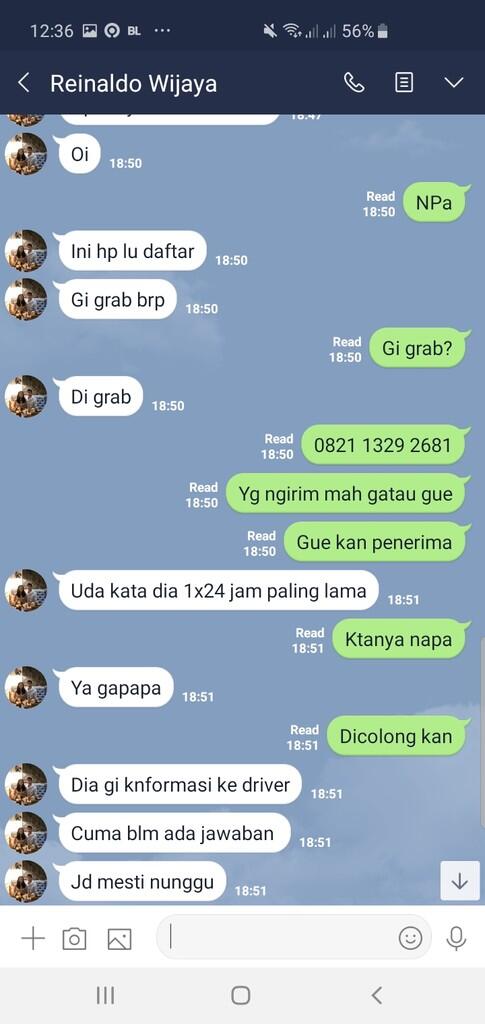 Hati hati menggunakan jasa pengiriman Grab