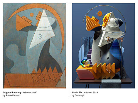 Level Dewa, Seniman Ini Mentransformasikan Lukisan Picasso Dalam 3D yang Mengagumkan!