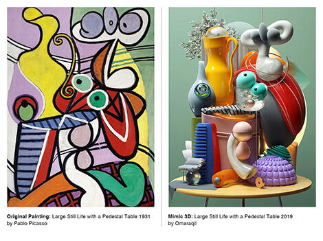 Level Dewa, Seniman Ini Mentransformasikan Lukisan Picasso Dalam 3D yang Mengagumkan!