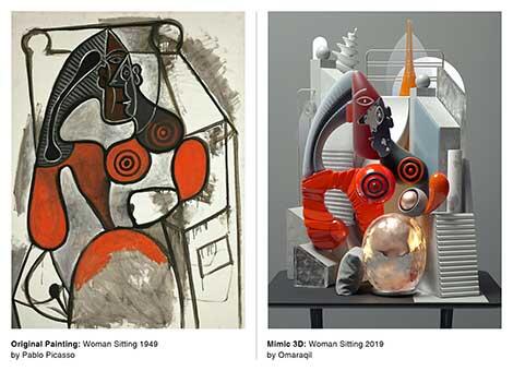 Level Dewa, Seniman Ini Mentransformasikan Lukisan Picasso Dalam 3D yang Mengagumkan!