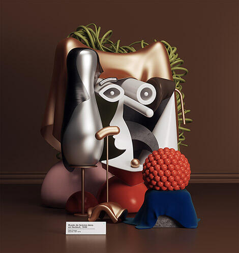 Level Dewa, Seniman Ini Mentransformasikan Lukisan Picasso Dalam 3D yang Mengagumkan!