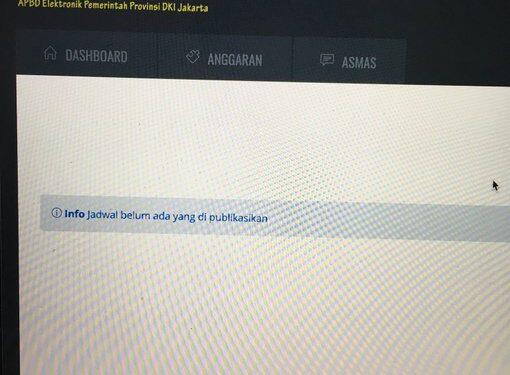 Gara-Gara Lem Aibon, Link Website APBD DKI tidak Bisa Diakses Lagi