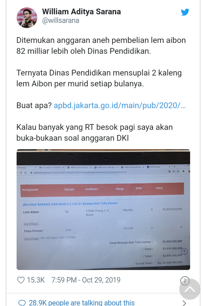 Pemprov DKI Ngaku Tak Unggah Rencana Anggaran 2020: Mungkin Sistem Bocor