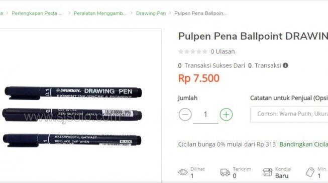 Harga Ballpoint di APBD Jakarta Rp 105.000, Cek di Tokopedia Hanya Rp 7.500