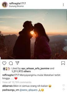 Potret Mesra Raffi Ahmad dan Nagita Slavina saat Liburan ke Bromo, Awas Jangan Baper!