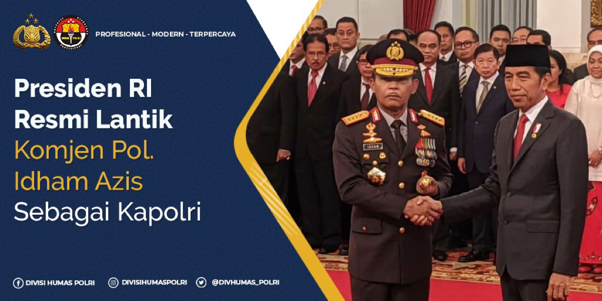 Jokowi Resmi Lantik Idham Azis sebagai Kapolri 