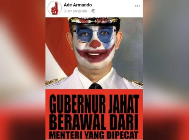 Unggah Meme 'Joker' Anies Baswedan, Fahira Laporkan Ade Armando