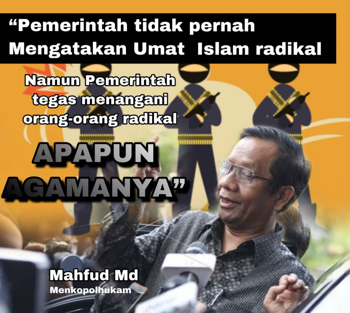 Catat, Pemerintah Tak Pernah Menuduh Islam itu Radikal