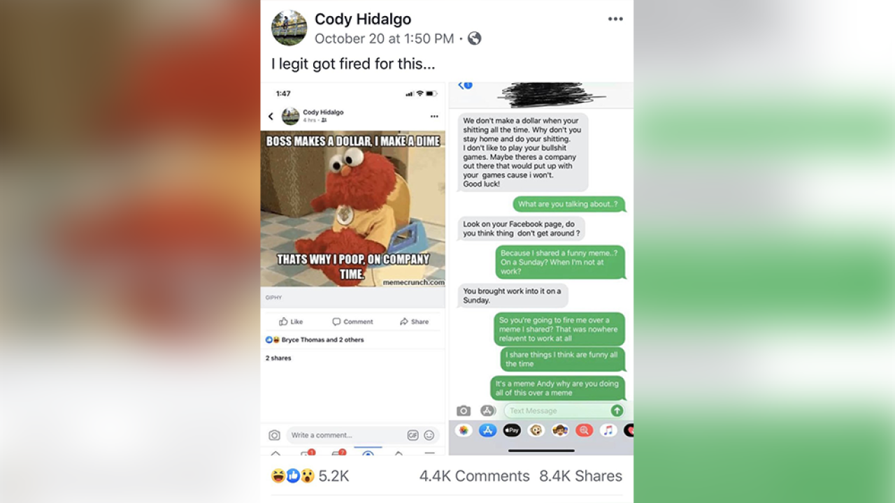 Konyol! Iseng Posting 'MEME' Elmo Di Medsos, Pria Ini Malah Dipecat Bos-nya