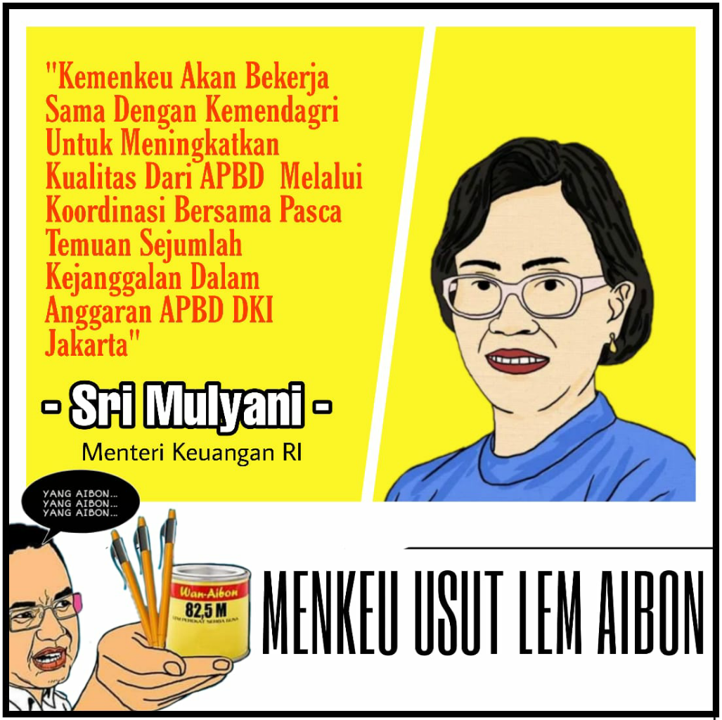 Kemenkeu Usut Lem Aibon di Pemprov DKI Jakarta, Kemana KPK?