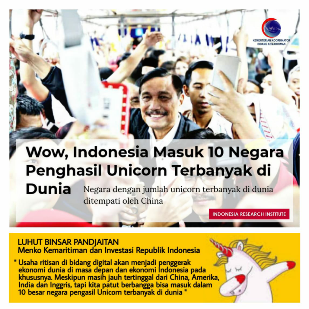 Bangga, Indonesia Masuk 10 Negara Penghasil Unicorn Terbanyak di Dunia