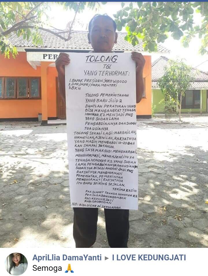 Terharu, Bapak Ini Menulis Permohonan Untuk Presiden di Usianya yang ke-53