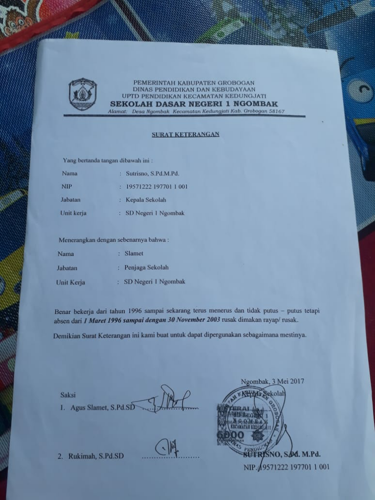Terharu, Bapak Ini Menulis Permohonan Untuk Presiden di Usianya yang ke-53