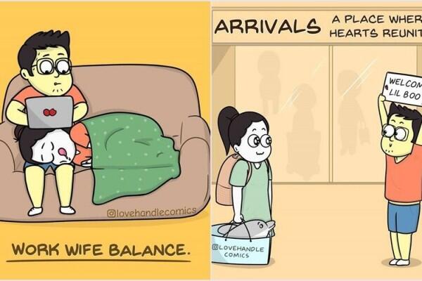 10 Ilustrasi Kehidupan Pasangan Muda dari Gokil sampai Romantis