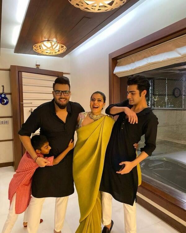 Penuh Cinta, 10 Momen Bahagia Perayaan Diwali Kajol - Ajay Devgn