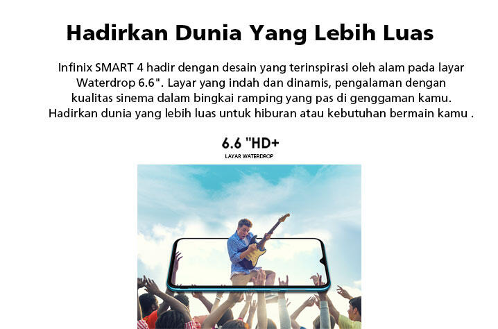 INFINIX SMART 4 RESMI MELUNCUR DI INDONESIA DENGAN HARGA 999