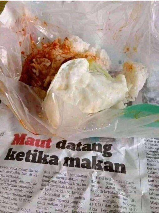 Hal Tidak Terduga Saat Makan Nasi Bungkus. Mengejutkan!