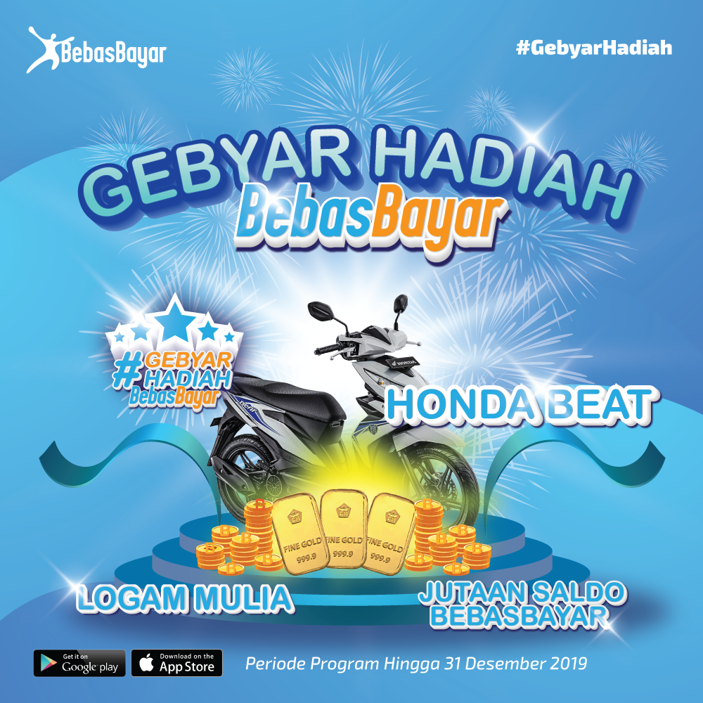 Gebyaar Akhir Tahun BebasBayar Sebar Hadiah Mewah