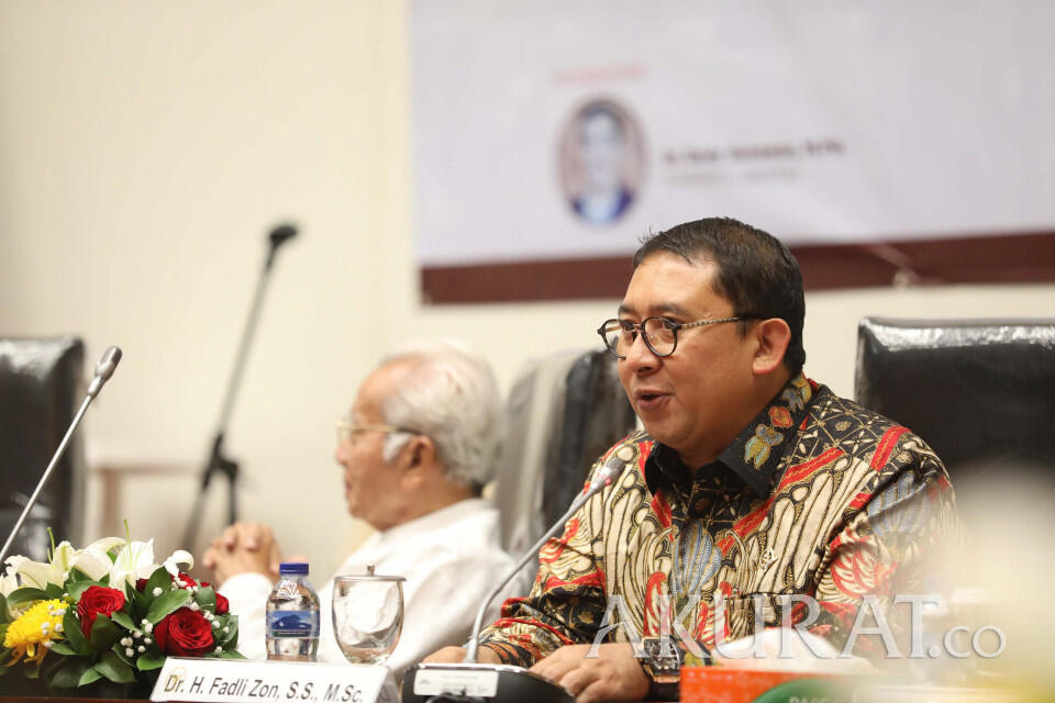 Fadli Zon: Saya Termasuk yang Mengusulkan Prabowo Jadi Menhan