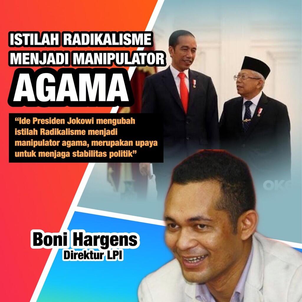 Presiden Jokowi Ubah Istilah Radikalisme jadi Manipulator Agama,