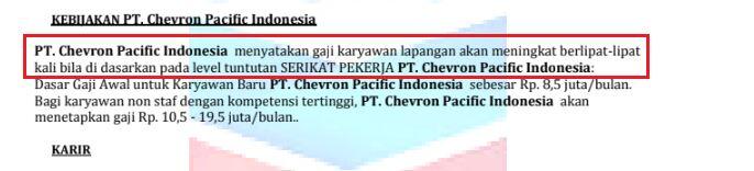 Hati-Hati Penipuan Lowongan Kerja PT. Chevron