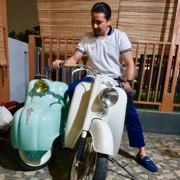 9 Potret Pesinetron Umay Lubis Beraksi di Atas Motor, Biker Sejati!