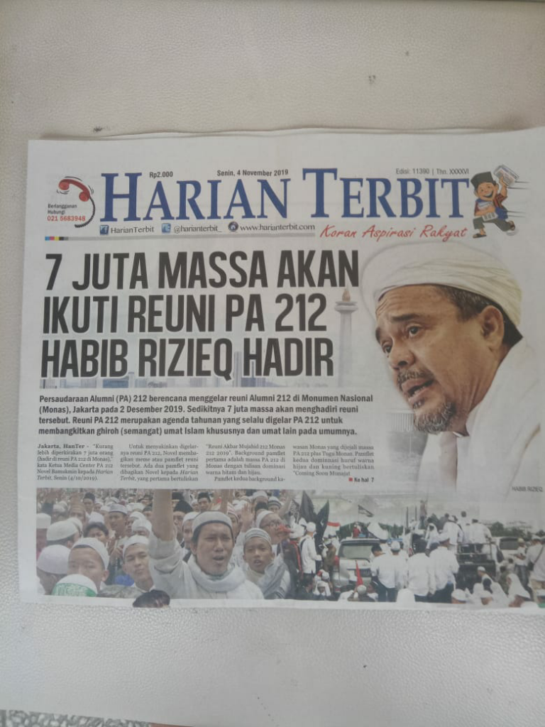Habib Rizieq dan Anies Baswedan Diprediksi Hadiri Reuni 212 Di Monas Desember 2019🔥
