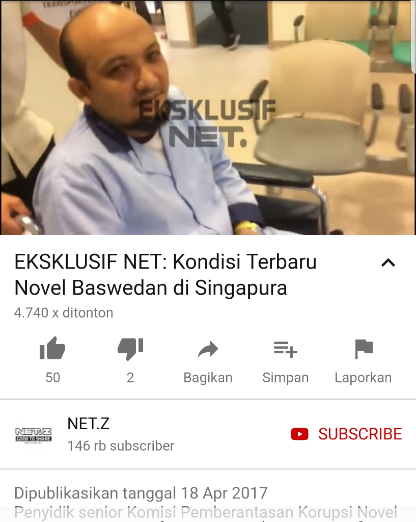 Viral! Video Lirikan Mata Novel Baswedan dan Kejanggalan Kasusnya