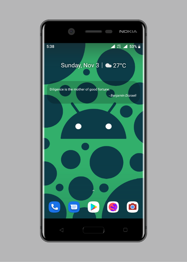Android Homescreen Setup #1