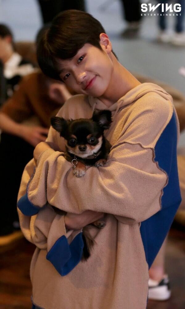 Jadi Kesayangan! Ini 11 Potret si Anjing Tan Bareng Wanna One dan X1