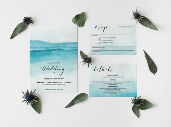9 Inspirasi Desain Undangan Pernikahan Tema Pantai, Unik Banget!