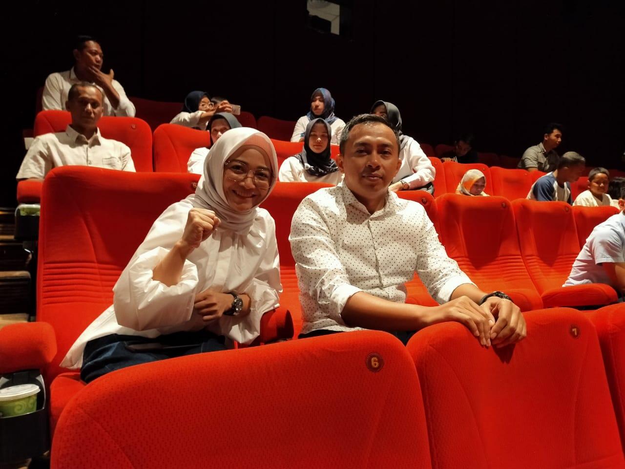 Kapolres Majalengka Nobar dengan Wartawan Film Hanya Manusia