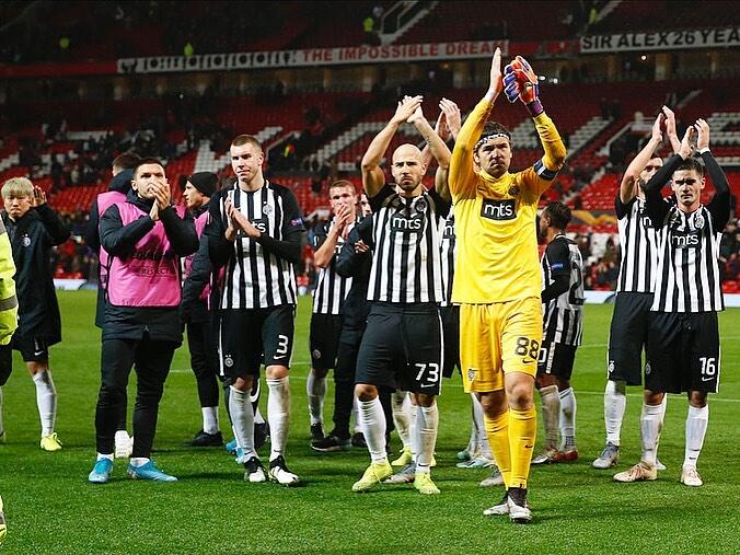 Hasil Liga Europa: Manchester United Gilas Partizan Belgrade 3-0