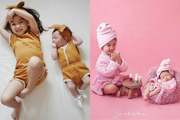 Baru Jadi Kakak, Ini 10 Potret Kompak Seraphina Rose dan Baby Sophia