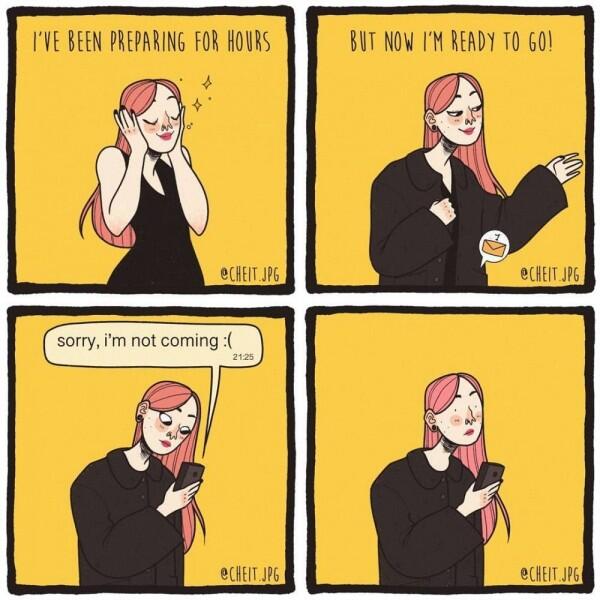 14 Ilustrasi Jujur Cewek Saat Patah Hati
