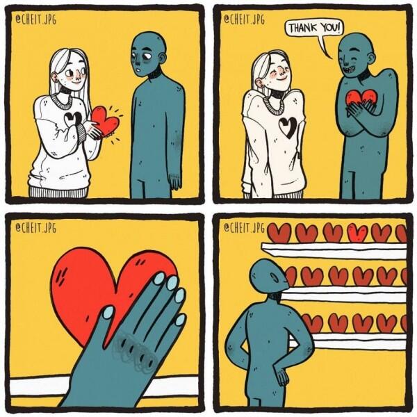 14 Ilustrasi Jujur Cewek Saat Patah Hati