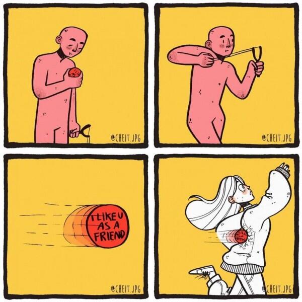 14 Ilustrasi Jujur Cewek Saat Patah Hati