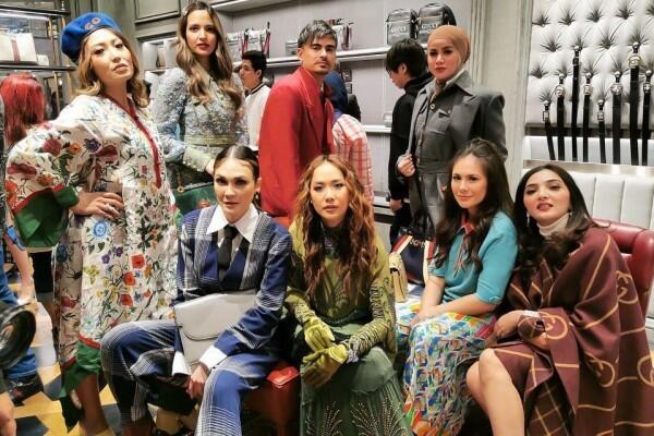 Berkelas dan Elegan, 9 Potret Fashionable Artis di Acara Gucci