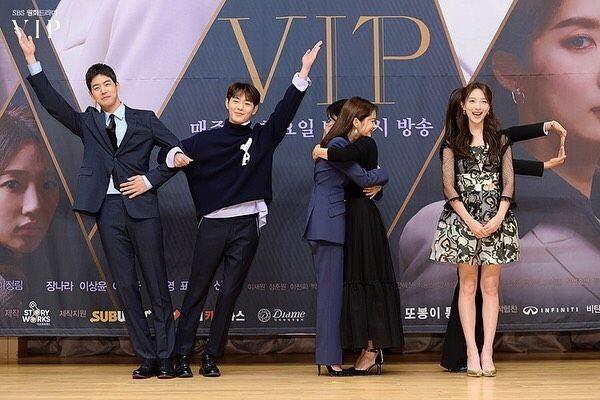 10 Potret Keseruan Pemain KDrama 'VIP' di Belakang Kamera