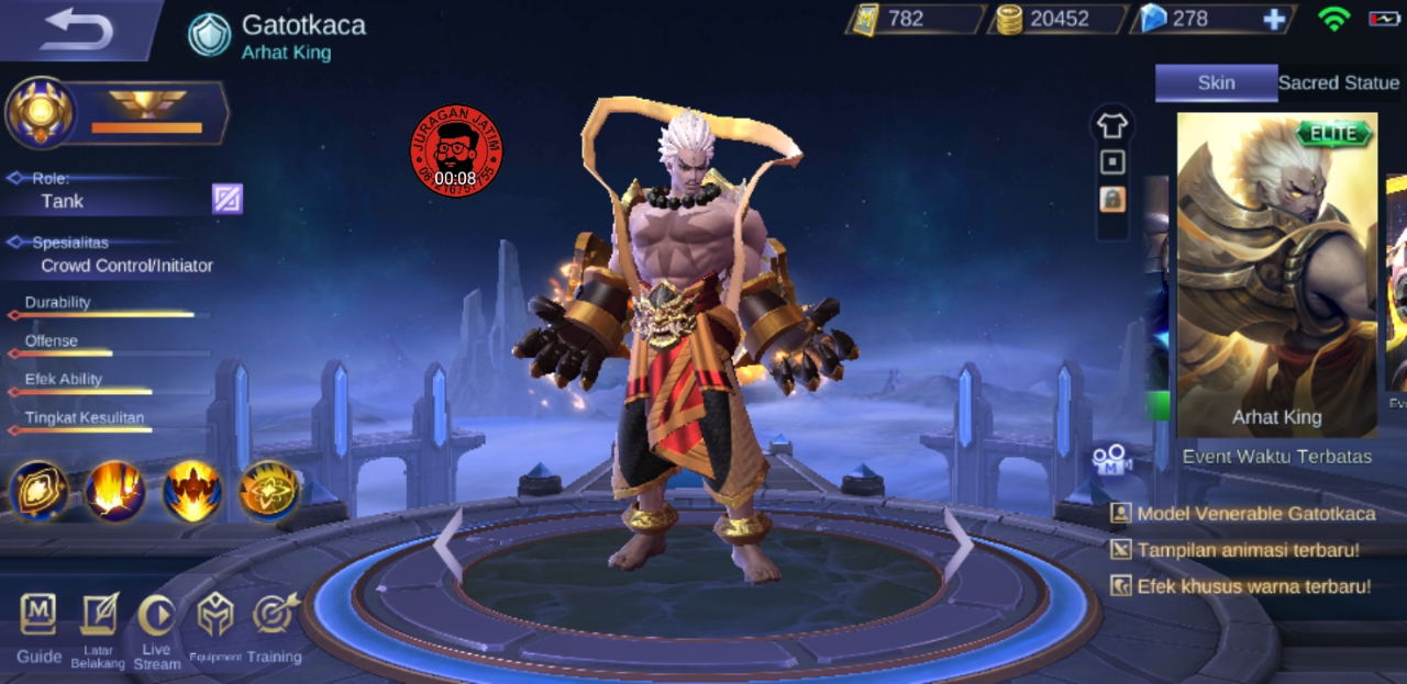 Makin Populer, Mobile Legends Luncurkan Karakter Hero Lokal GatotKaca