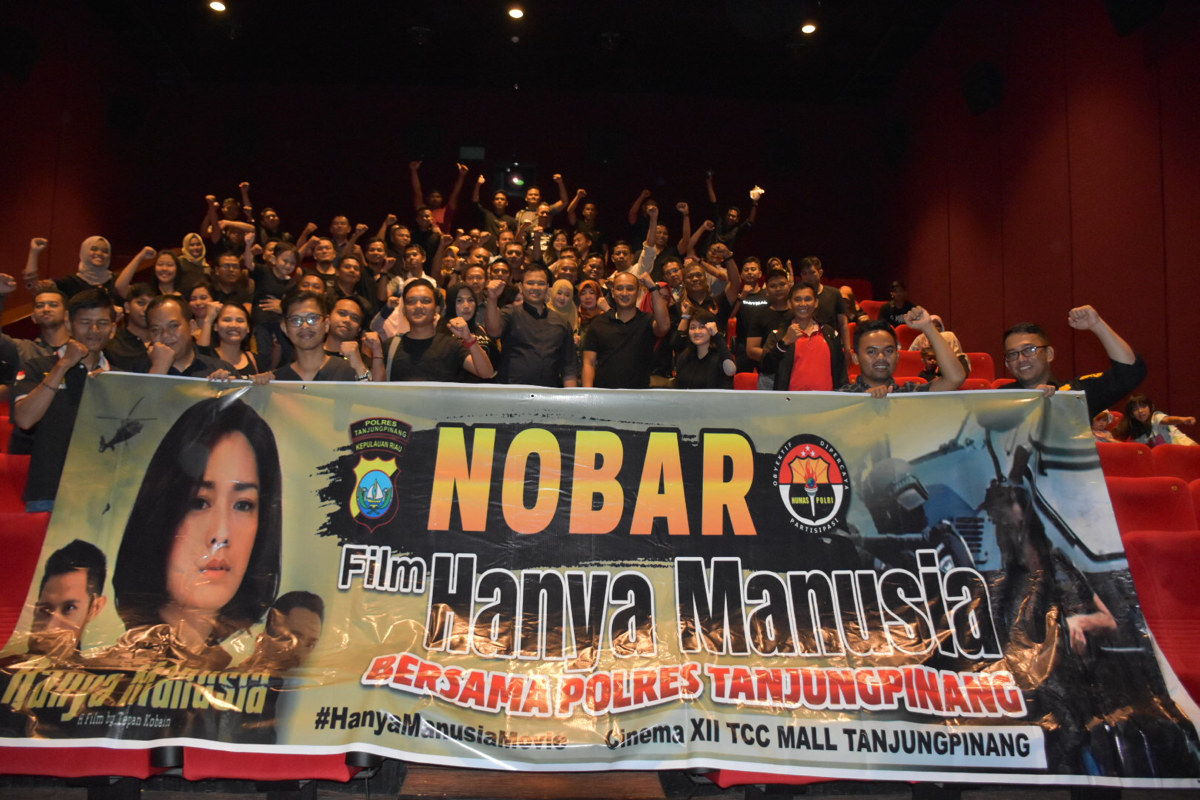 Polres Tanjungpinang Adakan Nobar Film Hanya Manusia