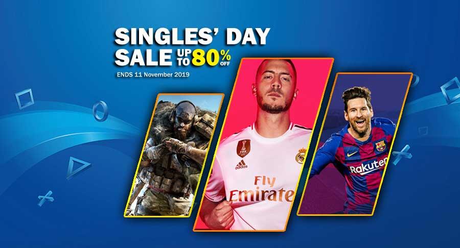 SINGLES’ DAY SALE UP TO 80% OFF HADIR DI PLAYSTATION STORE | 09 NOVEMBER 2019