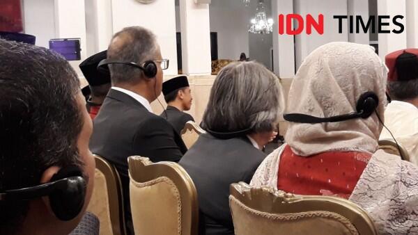 Ma'ruf Beri Sambutan Acara Maulid Nabi di Istana, Jokowi Mesem-Mesem