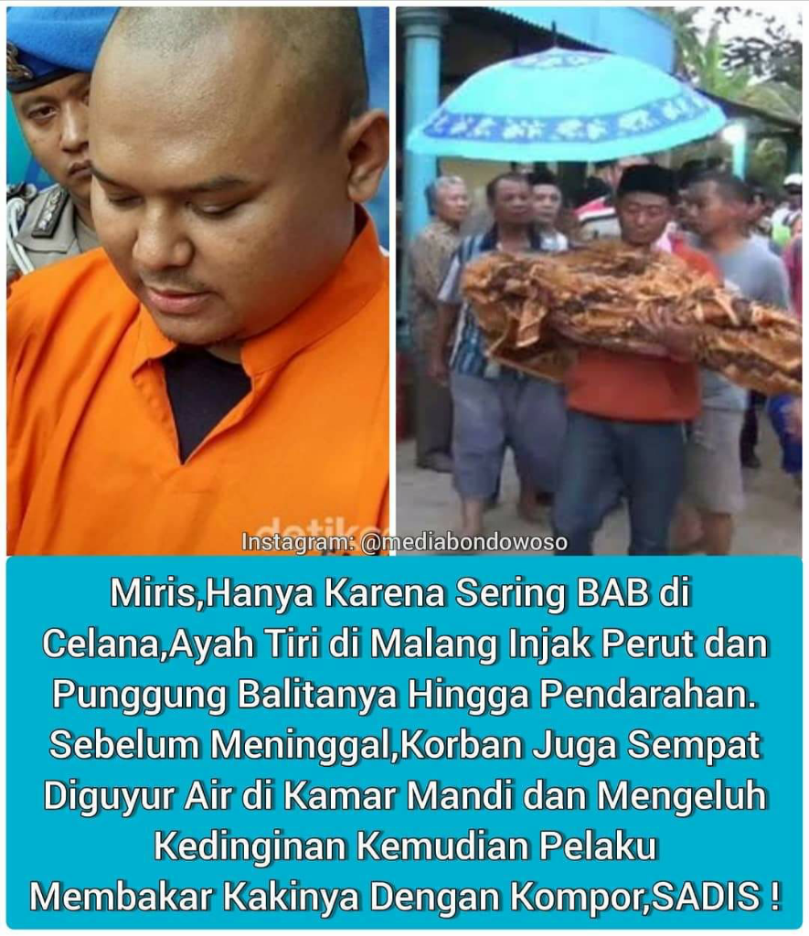 BAB di Celana, Balita Meregang Nyawa Di Tangan Ayah Tirinya