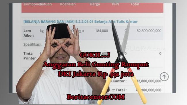 Lagi! Anggaran Janggal DKI Jakarta: Rp 491 juta untuk Beli Gunting Rumput