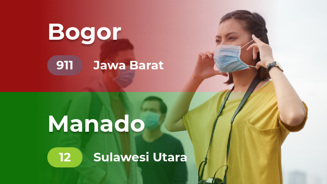 Kualitas udara terbaik dan terburuk di Indonesia (Minggu, 10/11/2019)