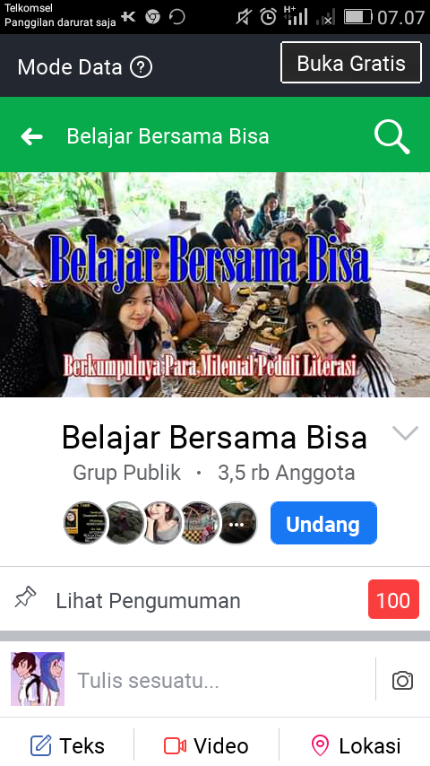 Komunitas yang Menginspirasi Ane untuk Memasuki Dunia Literasi
