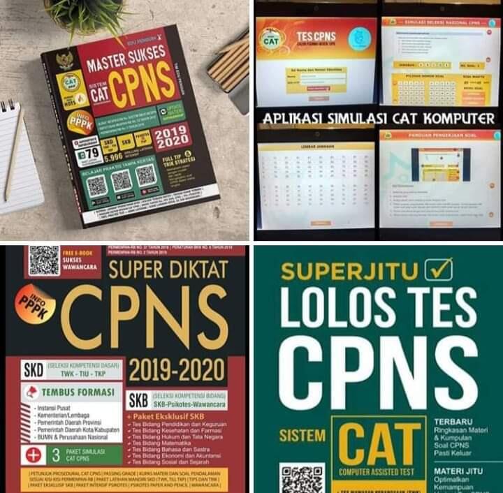 Ebook, Materi, Soal, Surat Lamaran CPNS 2019